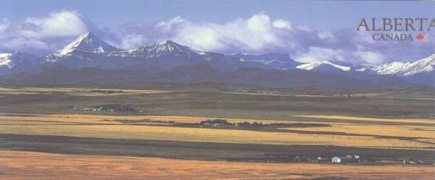 Plaine dans la province d'Alberta