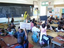 Classe de 2ème à l'école St Jean Baptiste de la Salle (Djibouti-Ville)